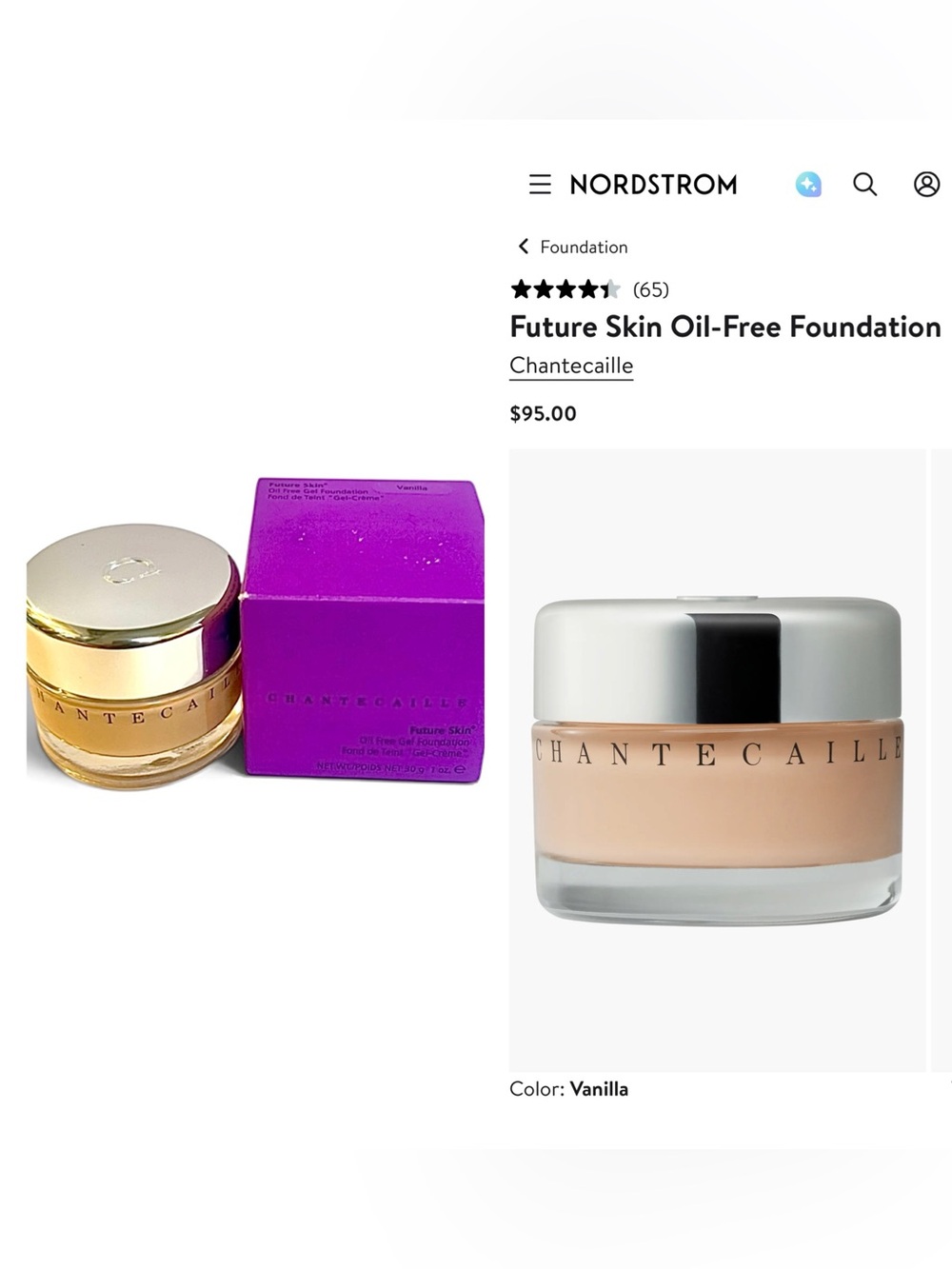 Chantecaille Future Skin Oil-Free Gel Foundation in Vanilla